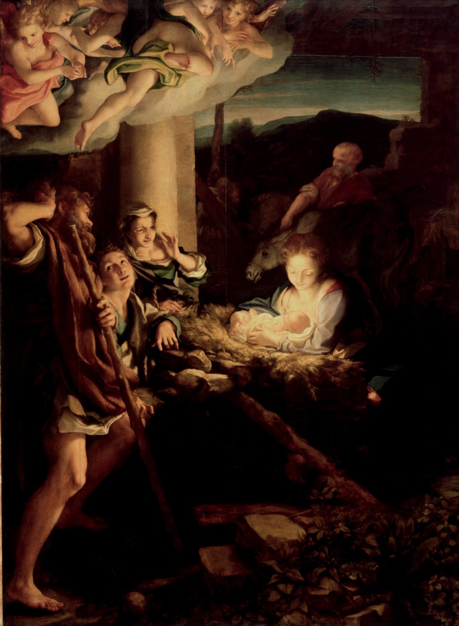 Den hellige natt, 1527-1530 av Antonio da Correggio