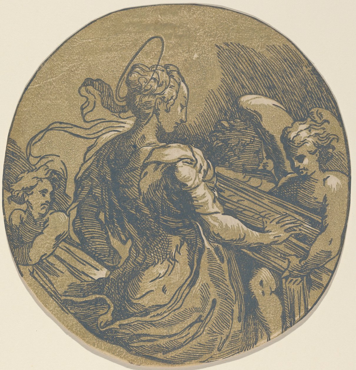 Saint Cecilia, første halvdel av 1500-tallet. av Antonio da Trento