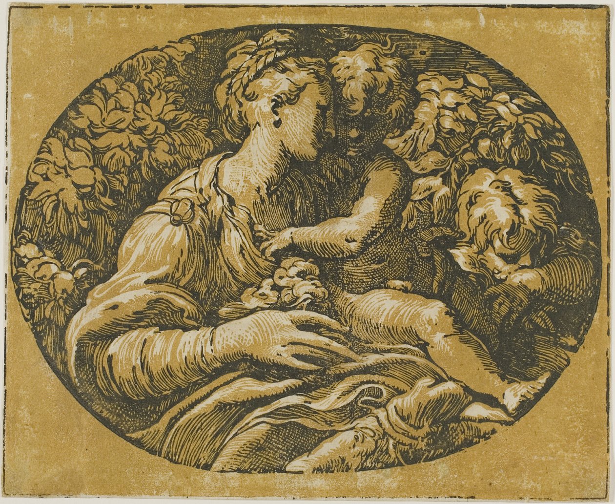 Jomfruen, Kristusbarnet og Johannes av Antonio da Trento