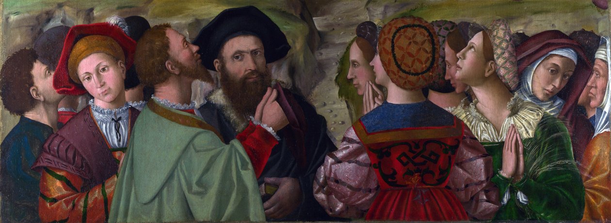 ""The Giusti Family of Verona, Italy"" Maleri av Antonio da Vendri (ca 1476-1555), olje på lerret, 55 x 153 cm, ca 1520 London National Gallery av Antonio da Vendri