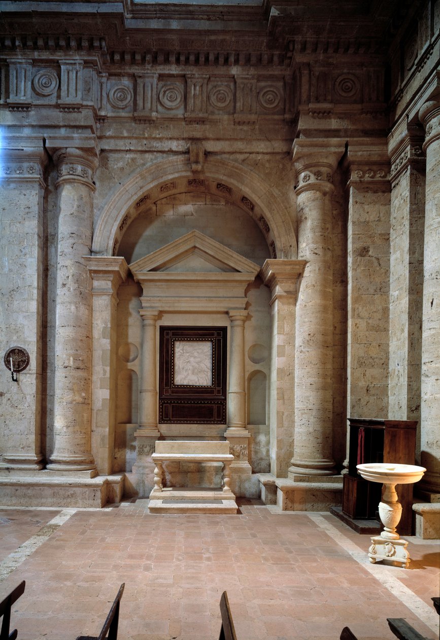 Innvendig utsikt over kirken St Biagio av Antonio da the elder Sangallo