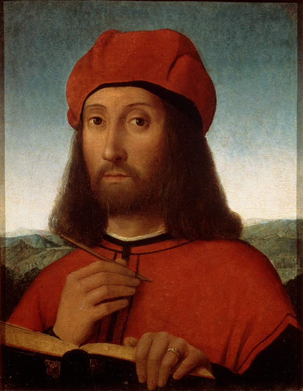 Portrett av en mann, slutten av 1400-tallet eller begynnelsen av 1500-tallet. av Antonio de Saliba