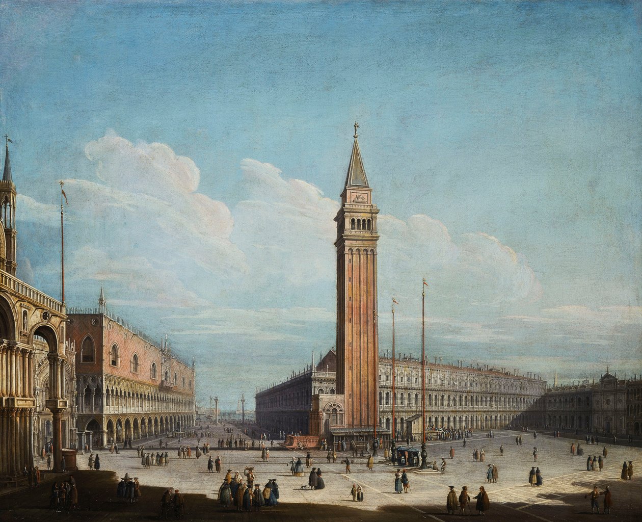 Piazza San Marco og Piazzetta, Venezia, ser sørvestlig ut, 1741 av Antonio de dipi Joli