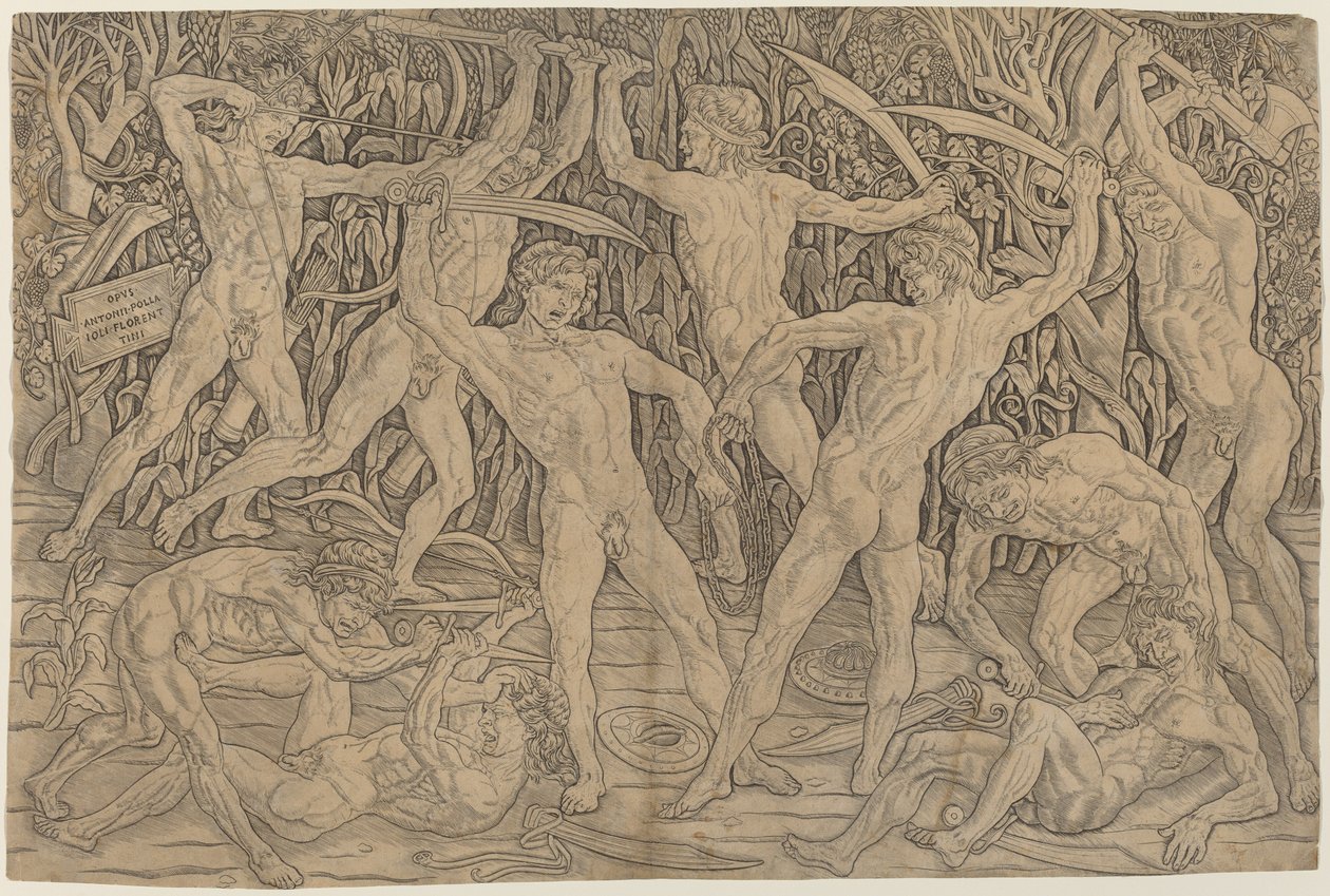 Battle of the Nudes av Antonio Pollaiuolo