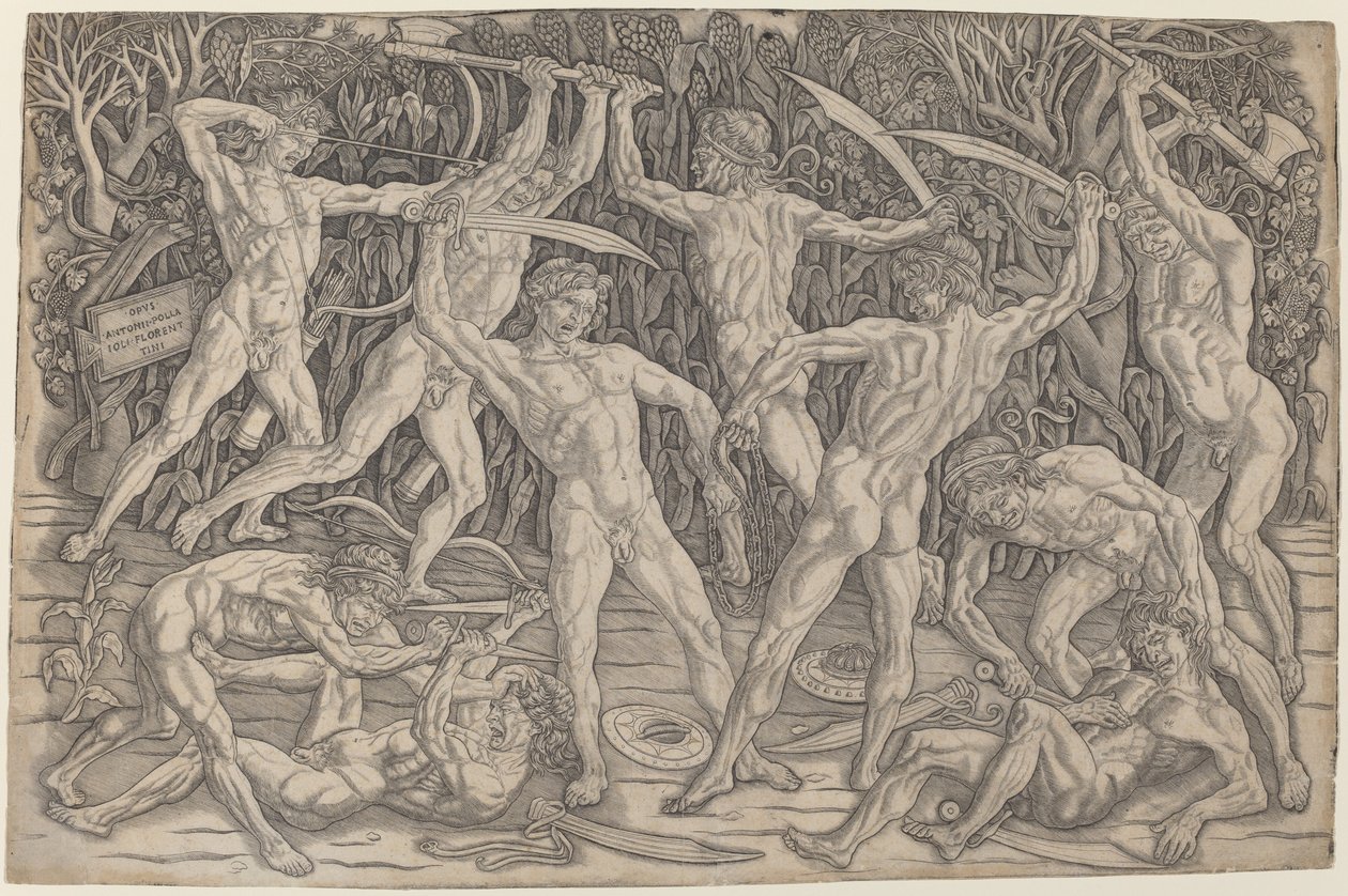 Battle of the Nudes av Antonio Pollaiuolo