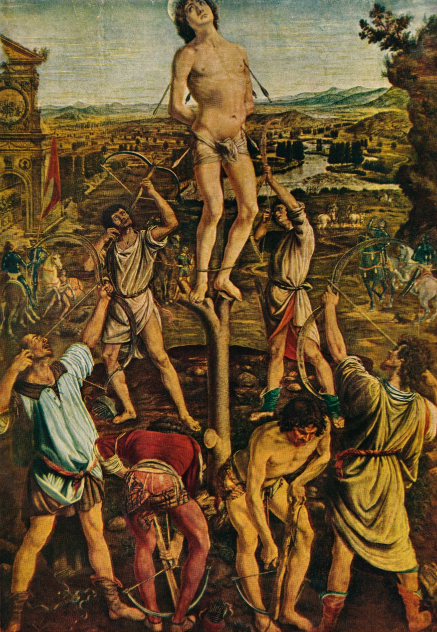 St. Sebastians martyrium, 1475, 1909 av Antonio Pollaiuolo