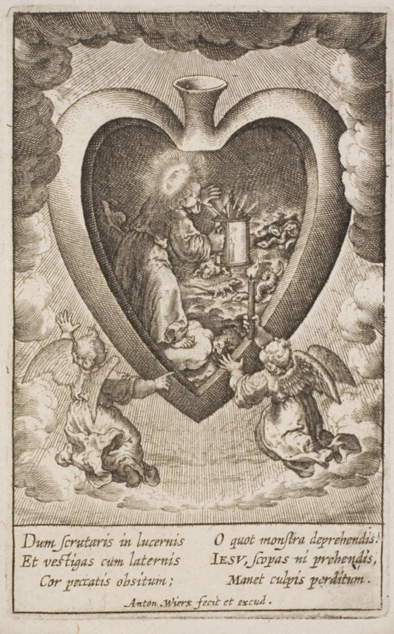 Hellig hjerte for Jesu elsker av Antonius Wierix