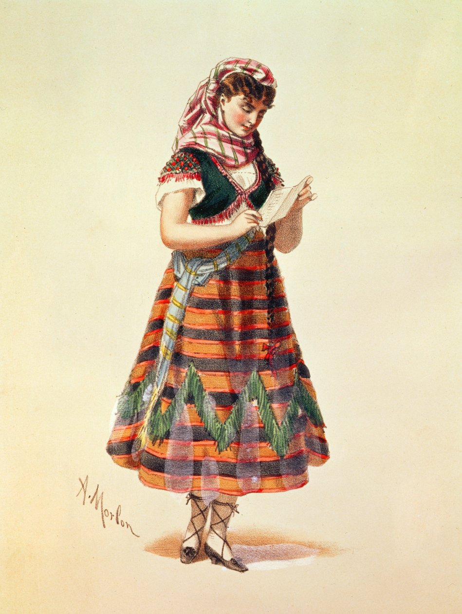 Hortense Schneider i sin rolle i Offenbachs operette 