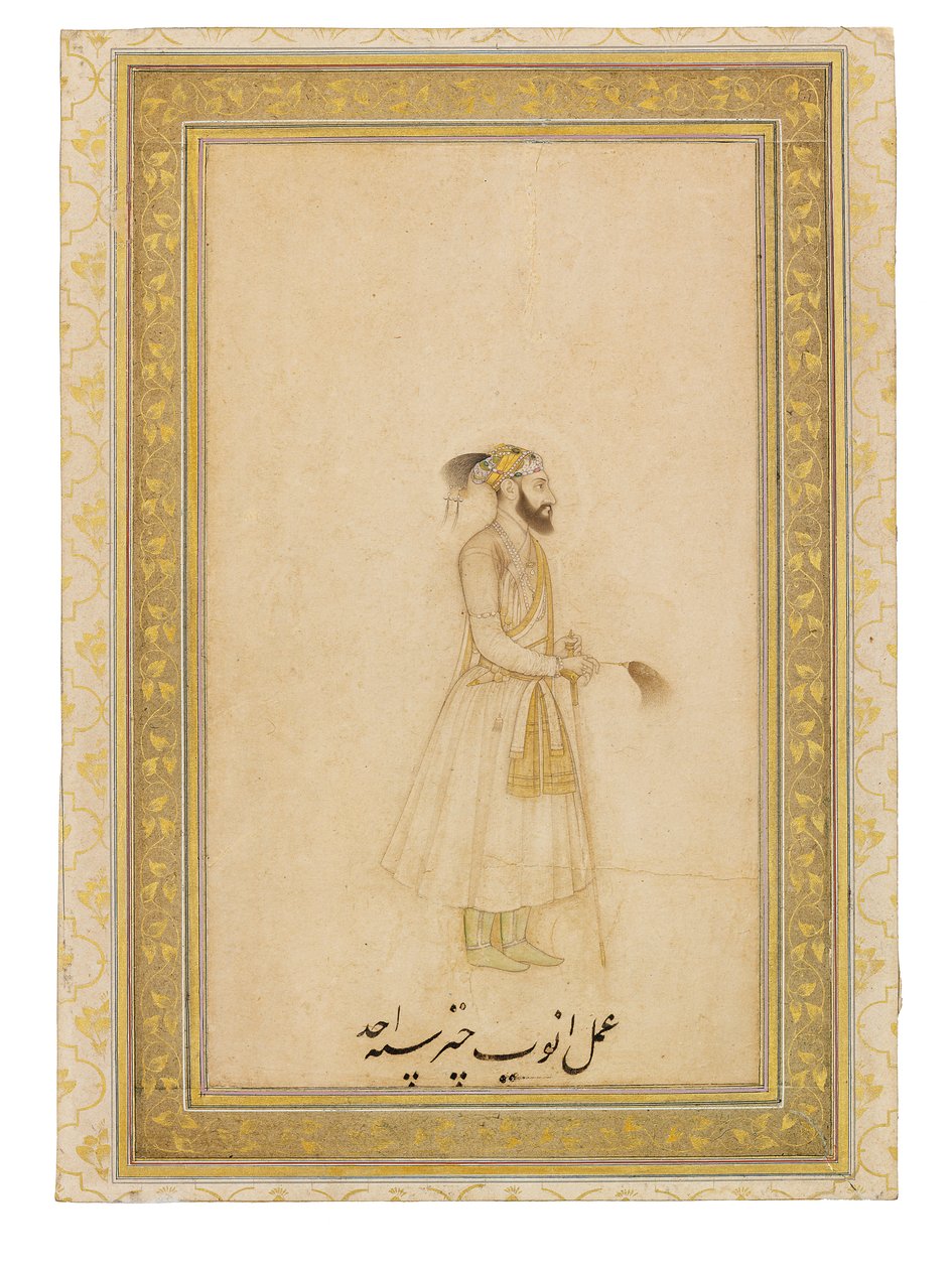 Portrett av keiser Aurangzeb, India av Anup Chattar