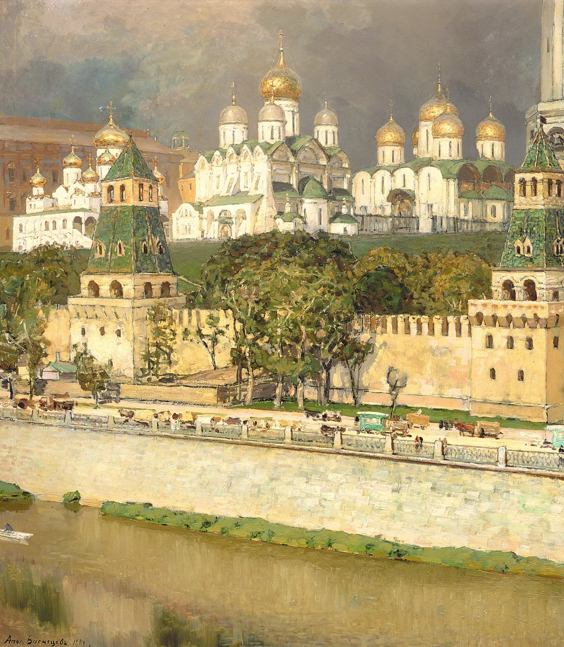 Katedralene i Moskva Kreml, 1894 av Apollinari Mikhailovich Vasnetsov