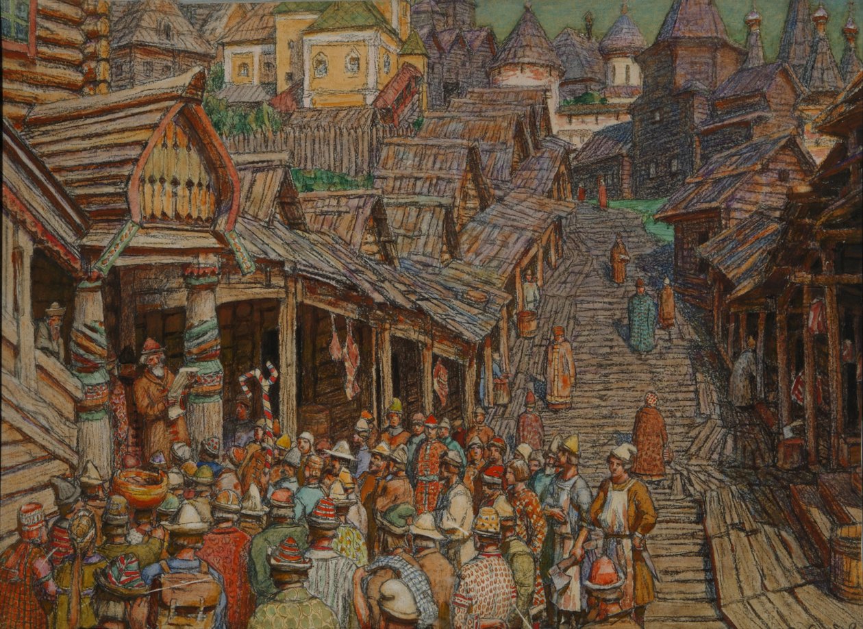 Leser et påbud av Apollinari Mikhailovich Vasnetsov