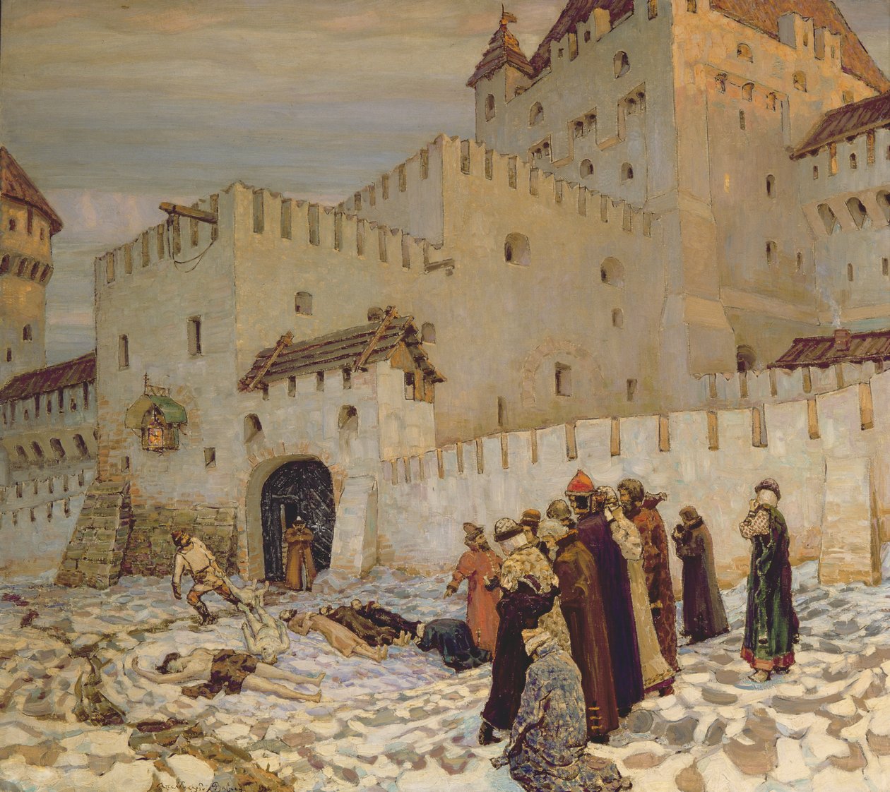The Killing Ground (Rekonstruksjon av gamle Moskva) av Apollinari Mikhailovich Vasnetsov