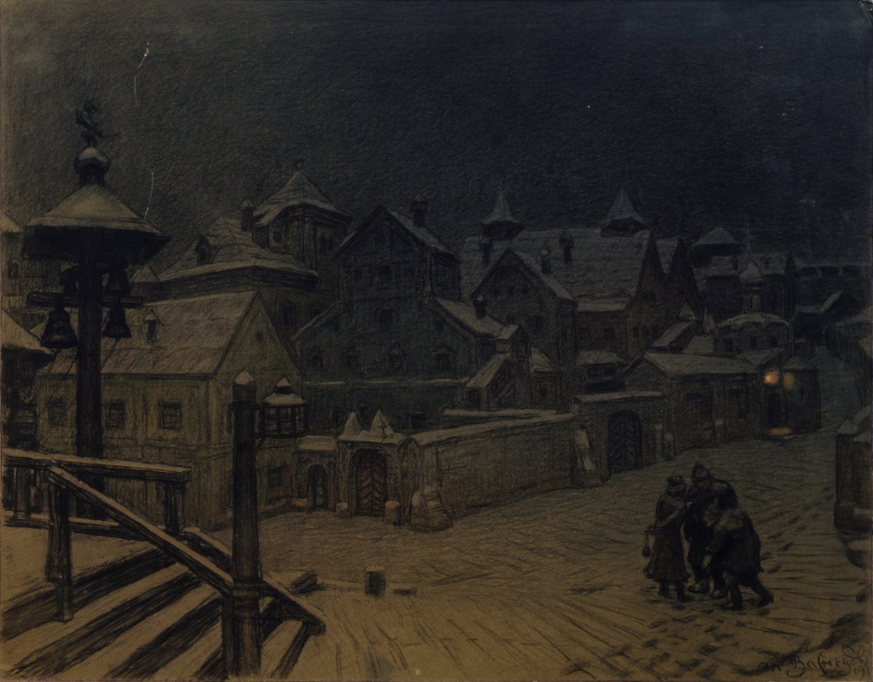 Boyars herskapshus sover, 1918 av Apollinari Mikhailovich Vasnetsov