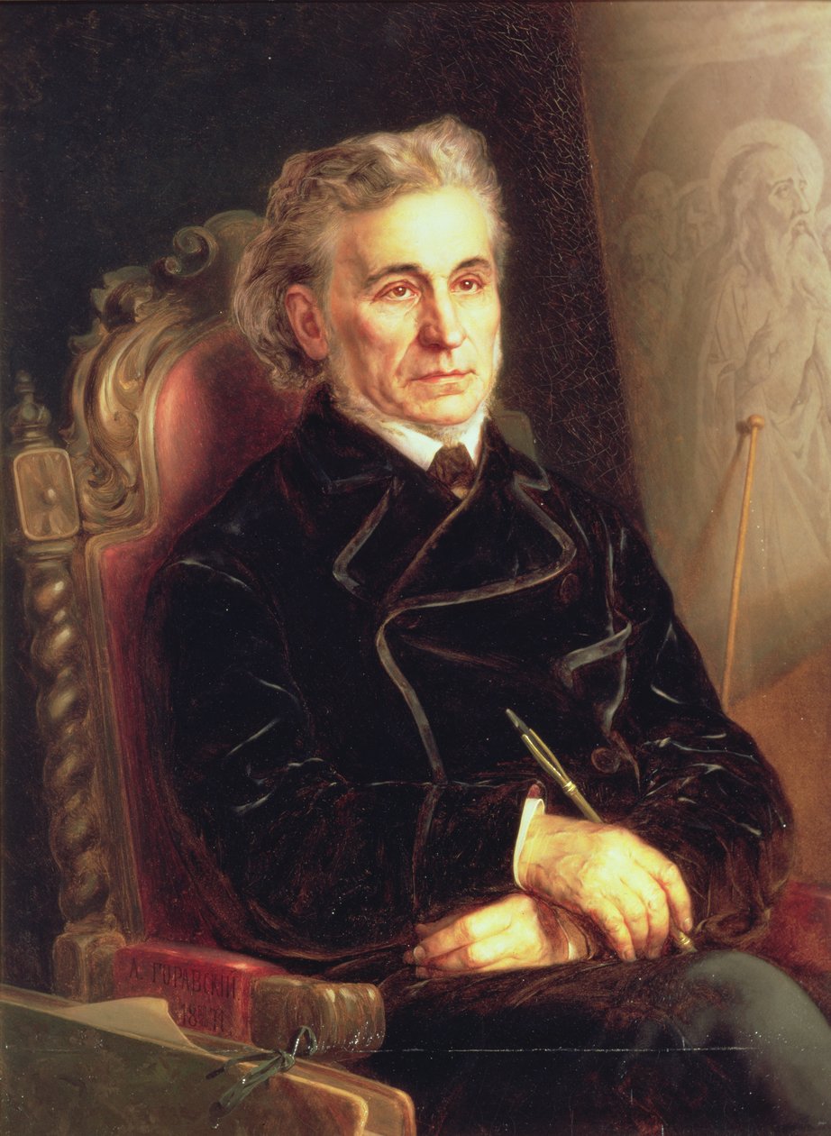 Portrett av Fjodor Bruni (1799-1875), 1871 av Apollinary Goravsky