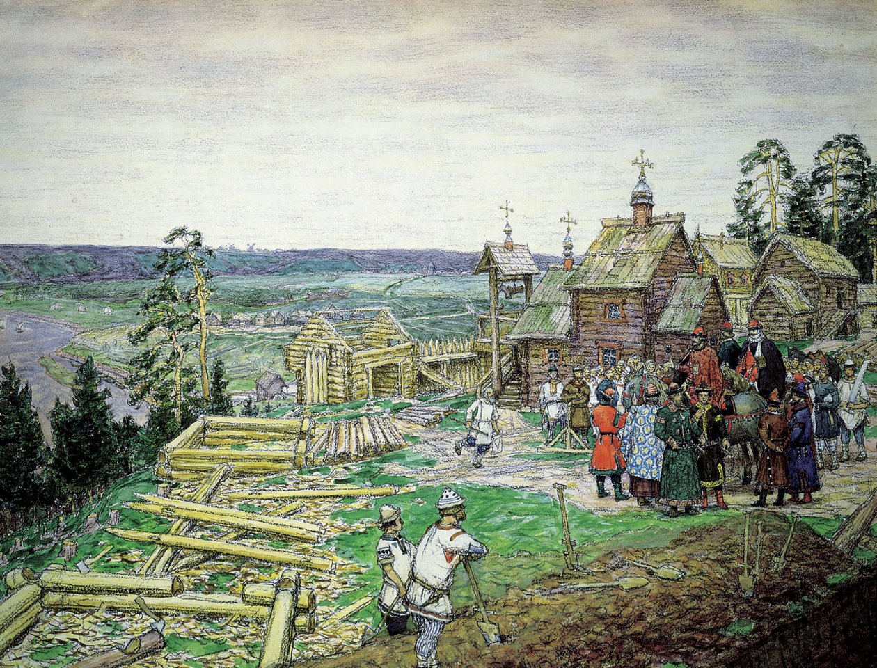Grunnleggelsen av Moskva Kreml, 1156