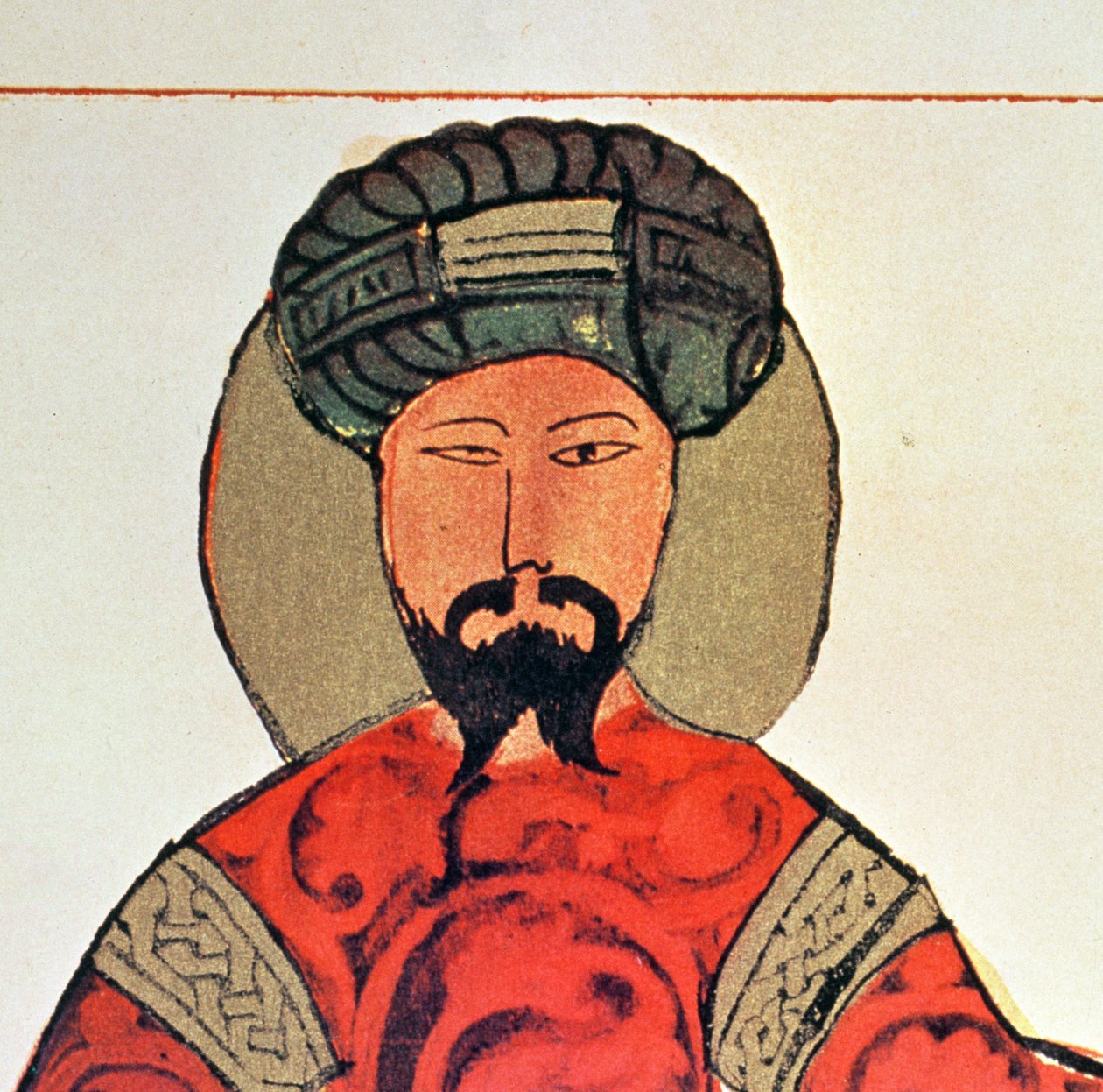 Portrett av Saladin (1138-93) (detalj av 4623) av Arabic School