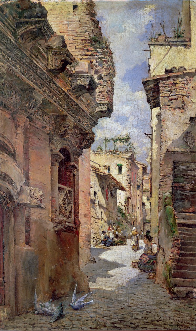 Italiensk Backstreet (panel) av Arcadi Mas i Fondevila