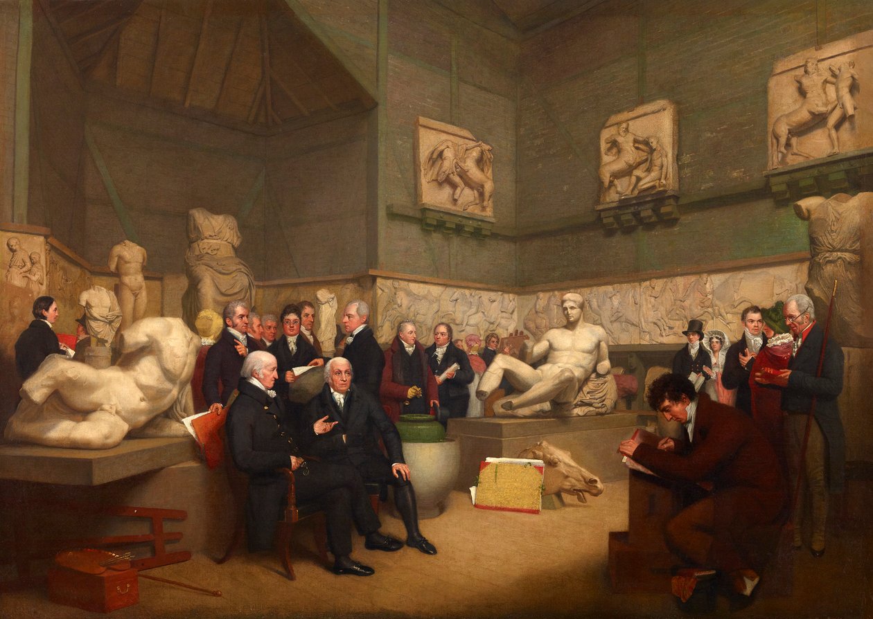 Forvalterne i det midlertidige Elgin-rommet, 1819 av Archibald Archer