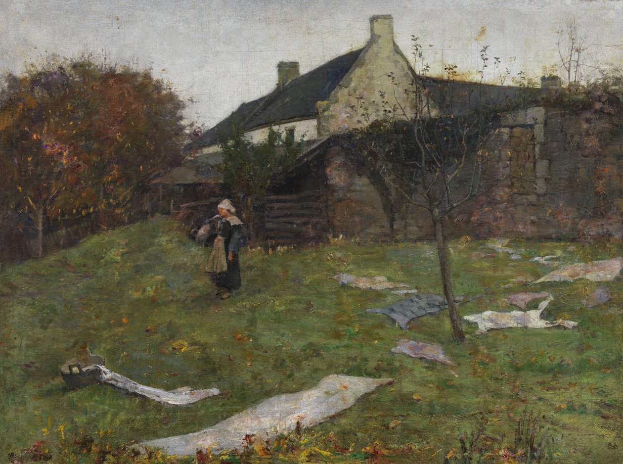 Baksiden av Gauguins studio av Archibald Standish Hartrick