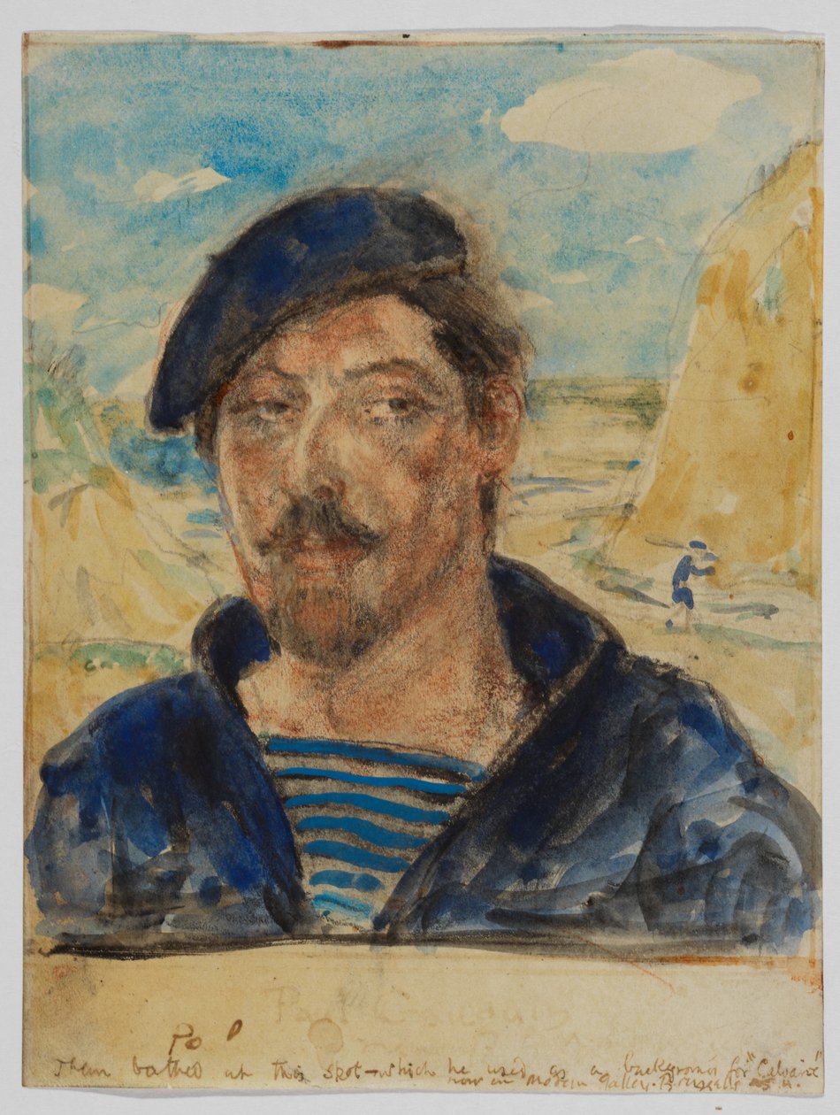 Portrett av Paul Gauguin av Archibald Standish Hartrick