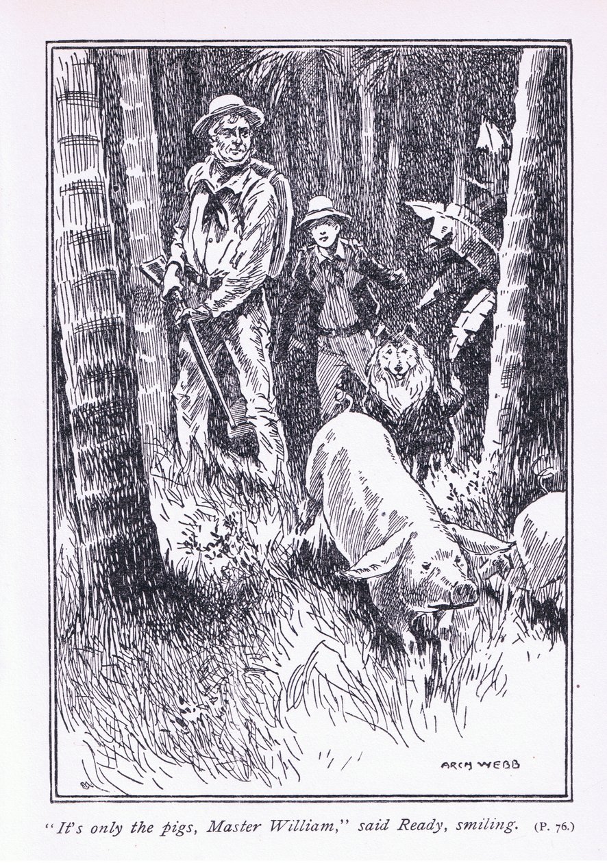 Det er bare grisene, mester William, sa Ready, 1900-tallet av Archibald Webb
