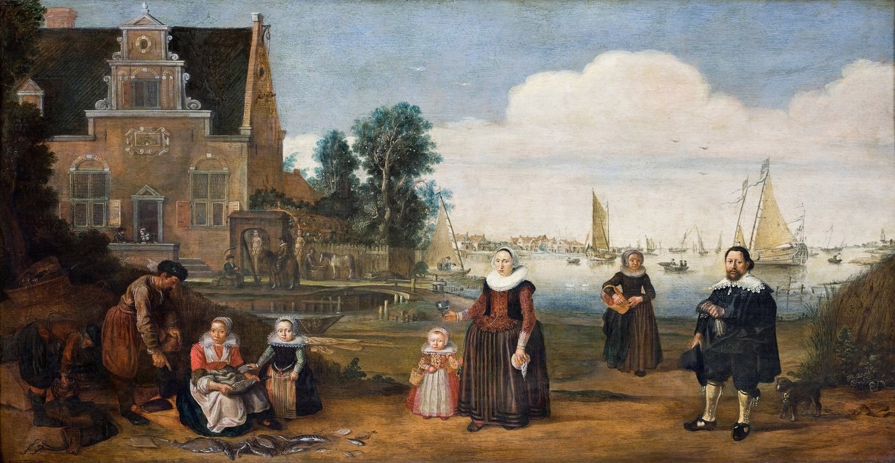 Portrett av en familie, første tredjedel av 1600-tallet. av Arent Arentsz