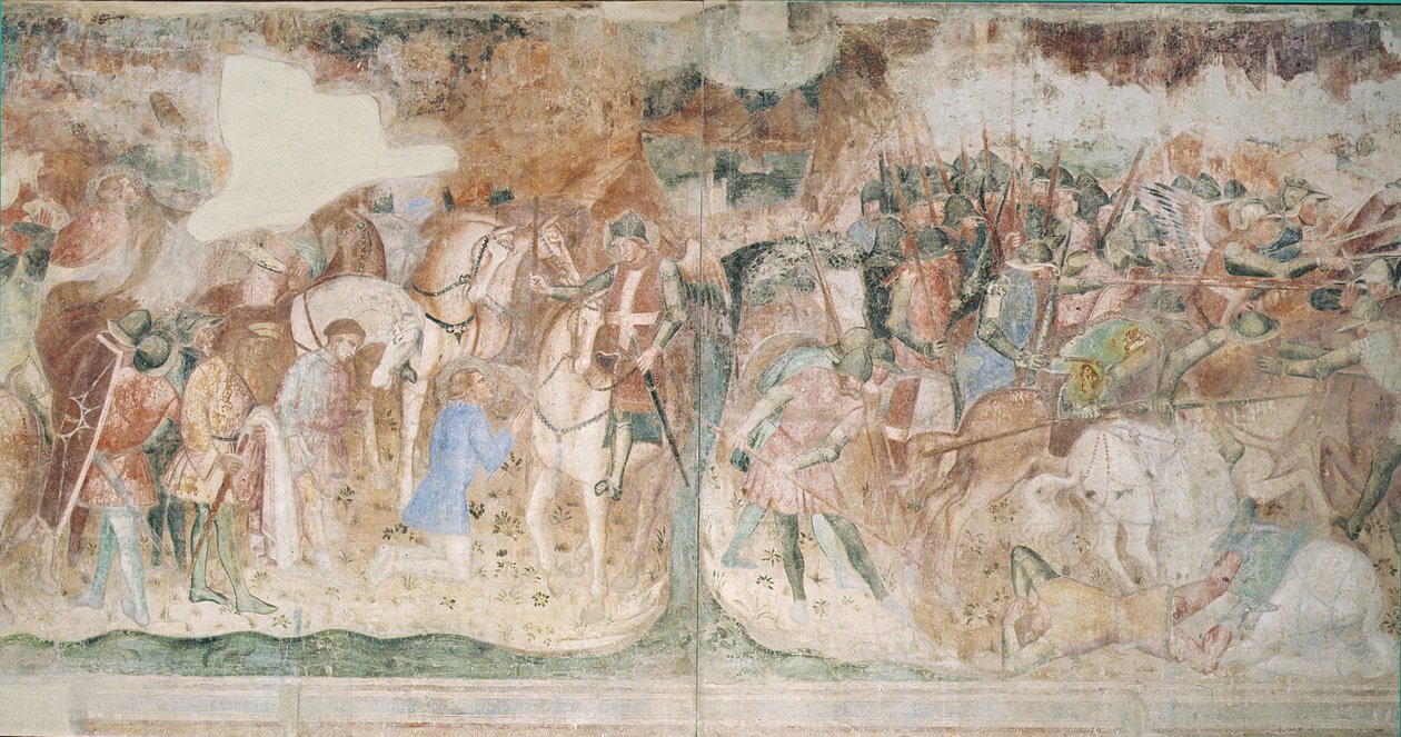 Konvertering av Saint Ephysius, ca. 1390 av Aretino Luca Spinello or Spinelli