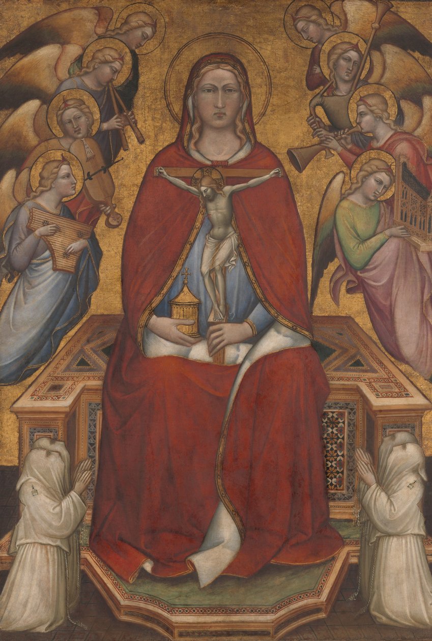 Den hellige Maria Magdalen holder et krusifiks, ca. 1395-1400 av Aretino Luca Spinello or Spinelli