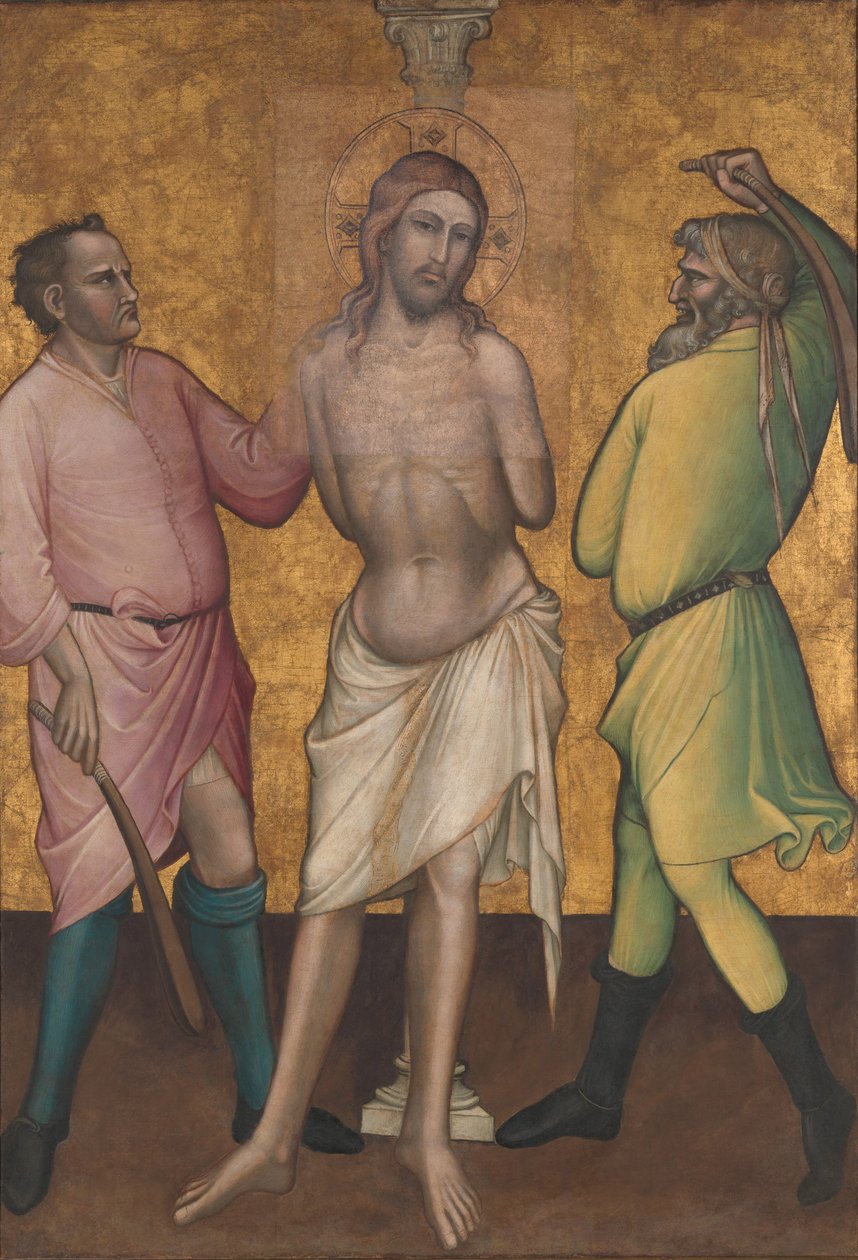 Flageleringen, ca. 1395-1400 av Aretino Luca Spinello or Spinelli