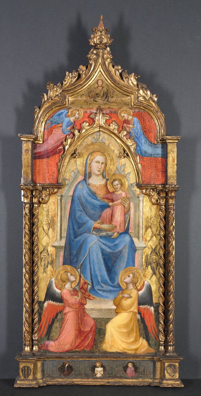 Jomfru og barn med engler, 1405. av Aretino Luca Spinello or Spinelli