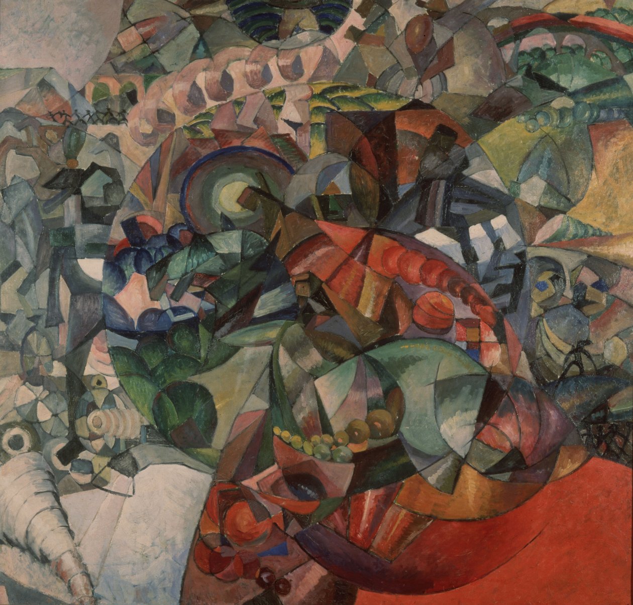 Allegori om den patriotiske krigen i 1812, 1912 av Aristarkh Vasilievic Lentulov