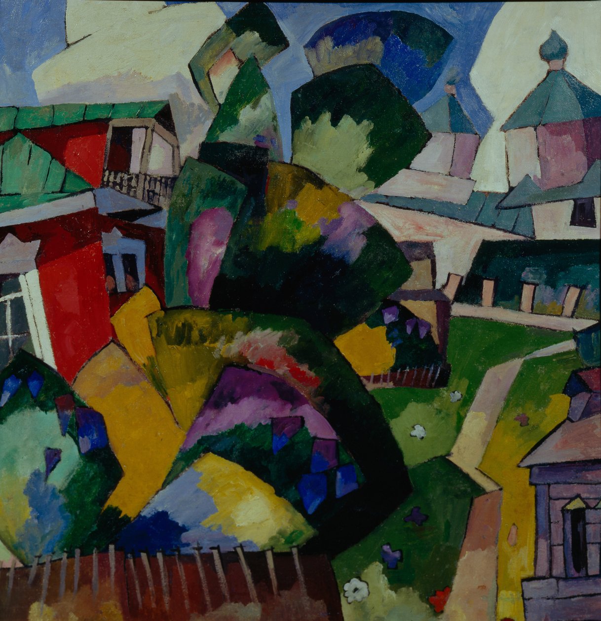 Landskap, 1900-1910-tallet av Aristarkh Vasilievic Lentulov