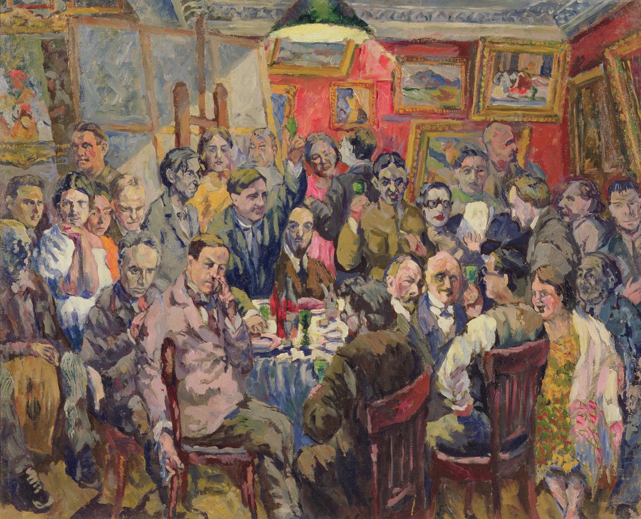Moskva-kunstnere, 1927 av Aristarkh Vasilievic Lentulov