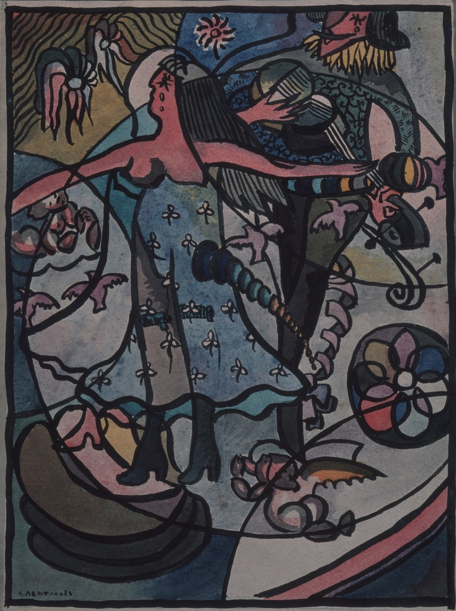 Skipshåpet, 1915 av Aristarkh Vasilievic Lentulov