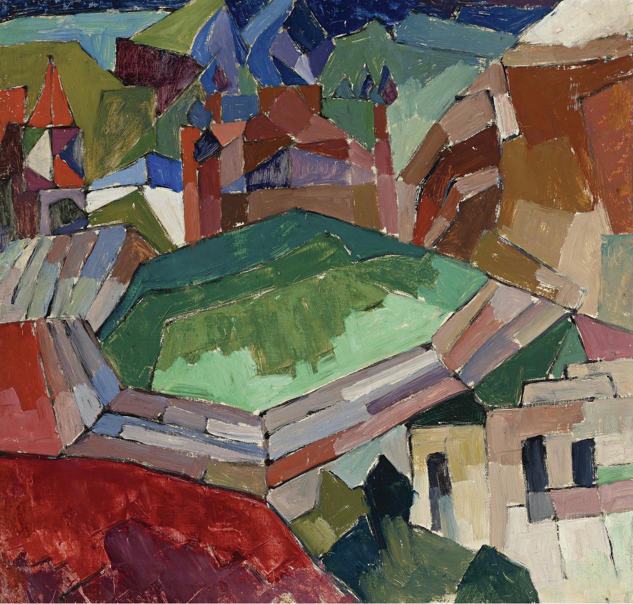 By i Sør-Russland, 1914-1916 av Aristarkh Vasilievic Lentulov