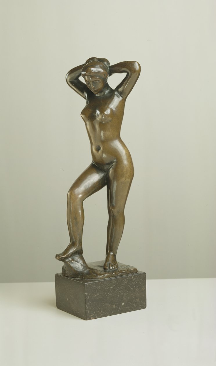 Badende med armene hevet (bronse) av Aristide Maillol