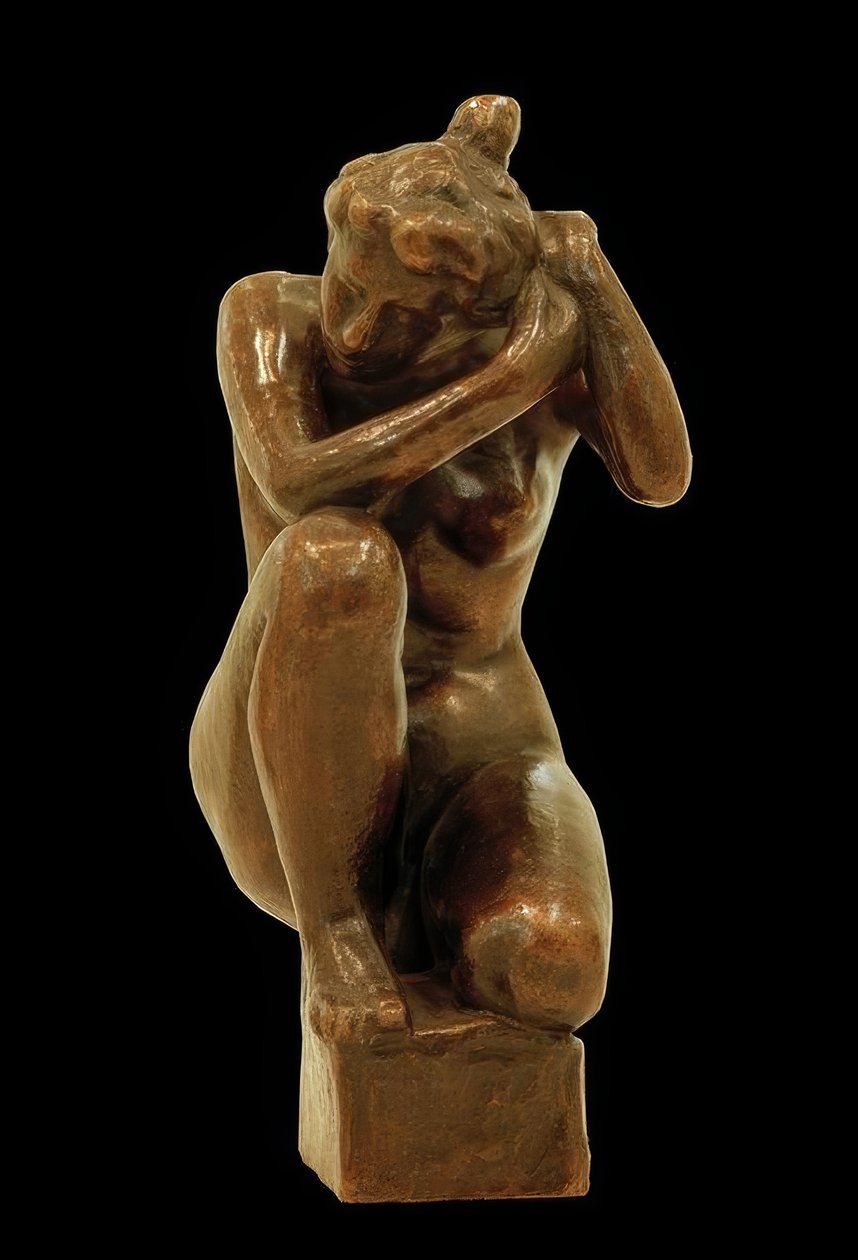 Hukende jente av Aristide Maillol