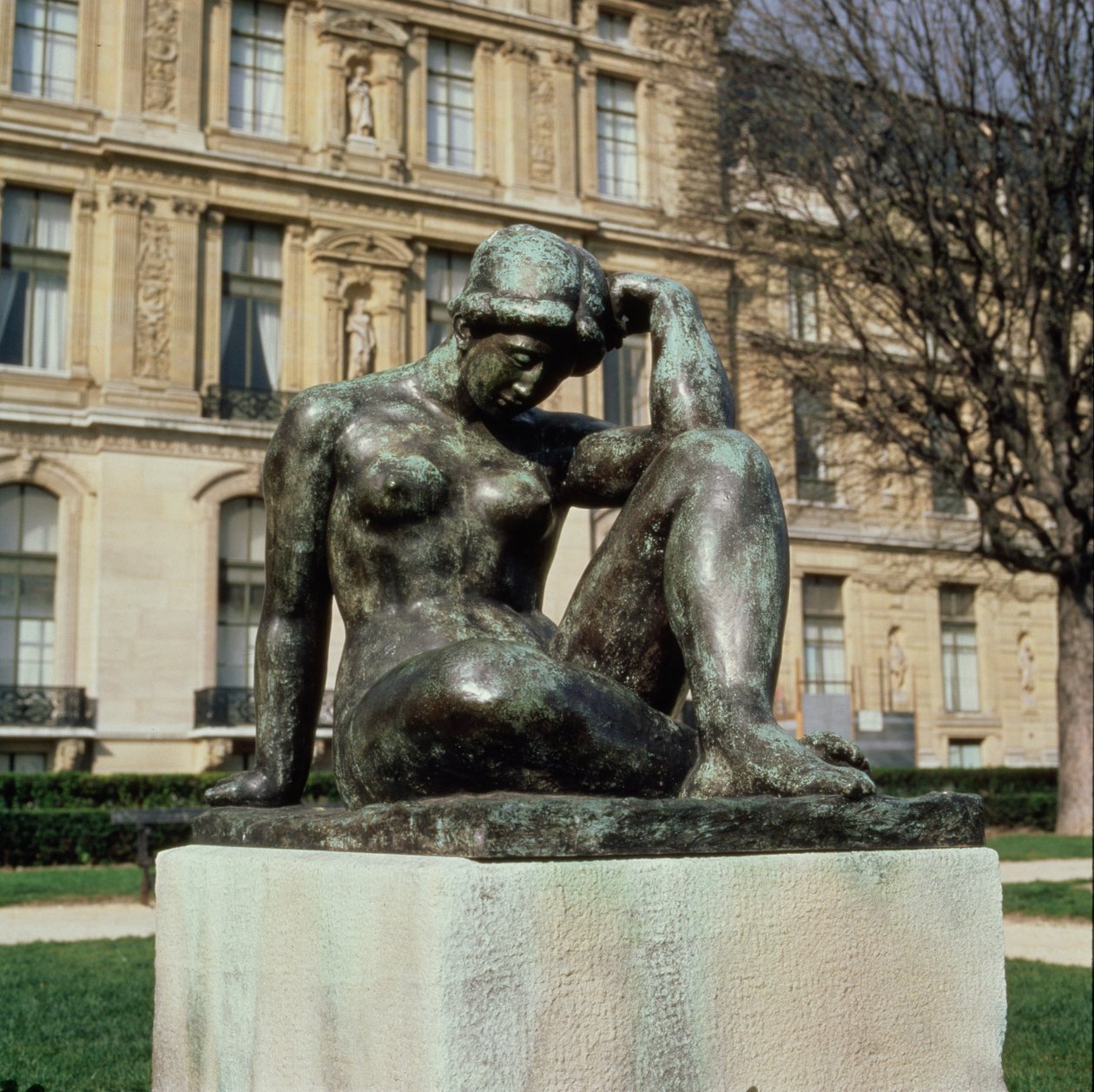 La Mediterranee, Place du Carrousel, Louvre, Paris, 1902-05 (bronse) (se (160258-160261 for andre visninger) av Aristide Maillol