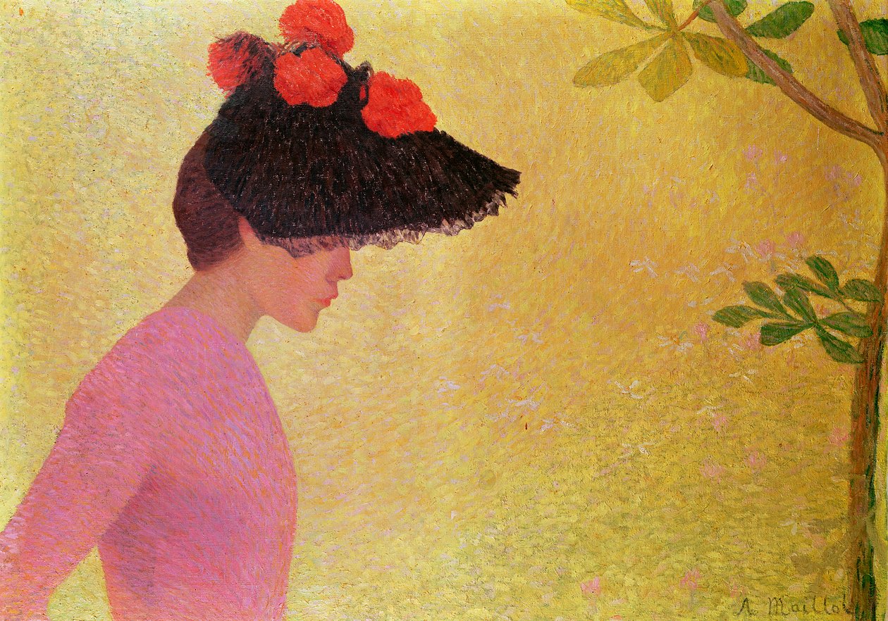 Profil av en ung kvinne, ca. 1890 av Aristide Maillol