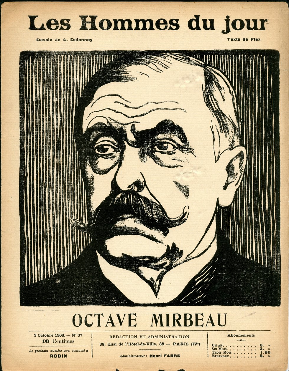 Cover av ""The Men of the Day"", Satirical in B & W av Aristide Delannoy