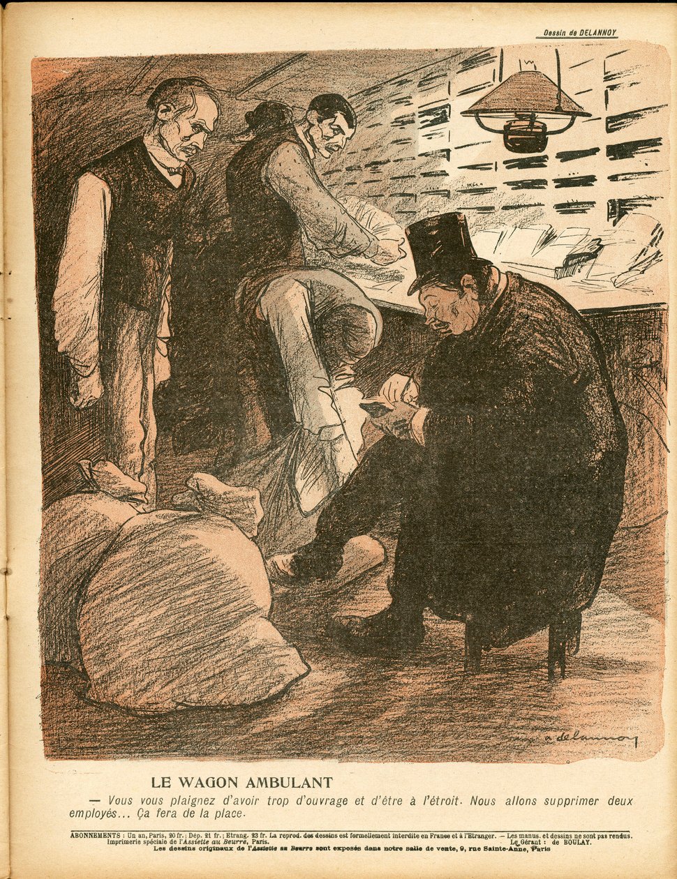 L'Plate au beurre, nummer 164, Satirical in Colors av Aristide Delannoy