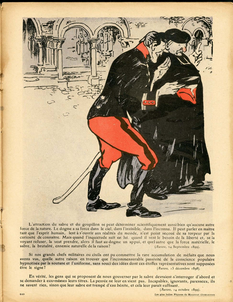 L'Plate au beurre, nummer 401, satirisk i farger av Aristide Delannoy