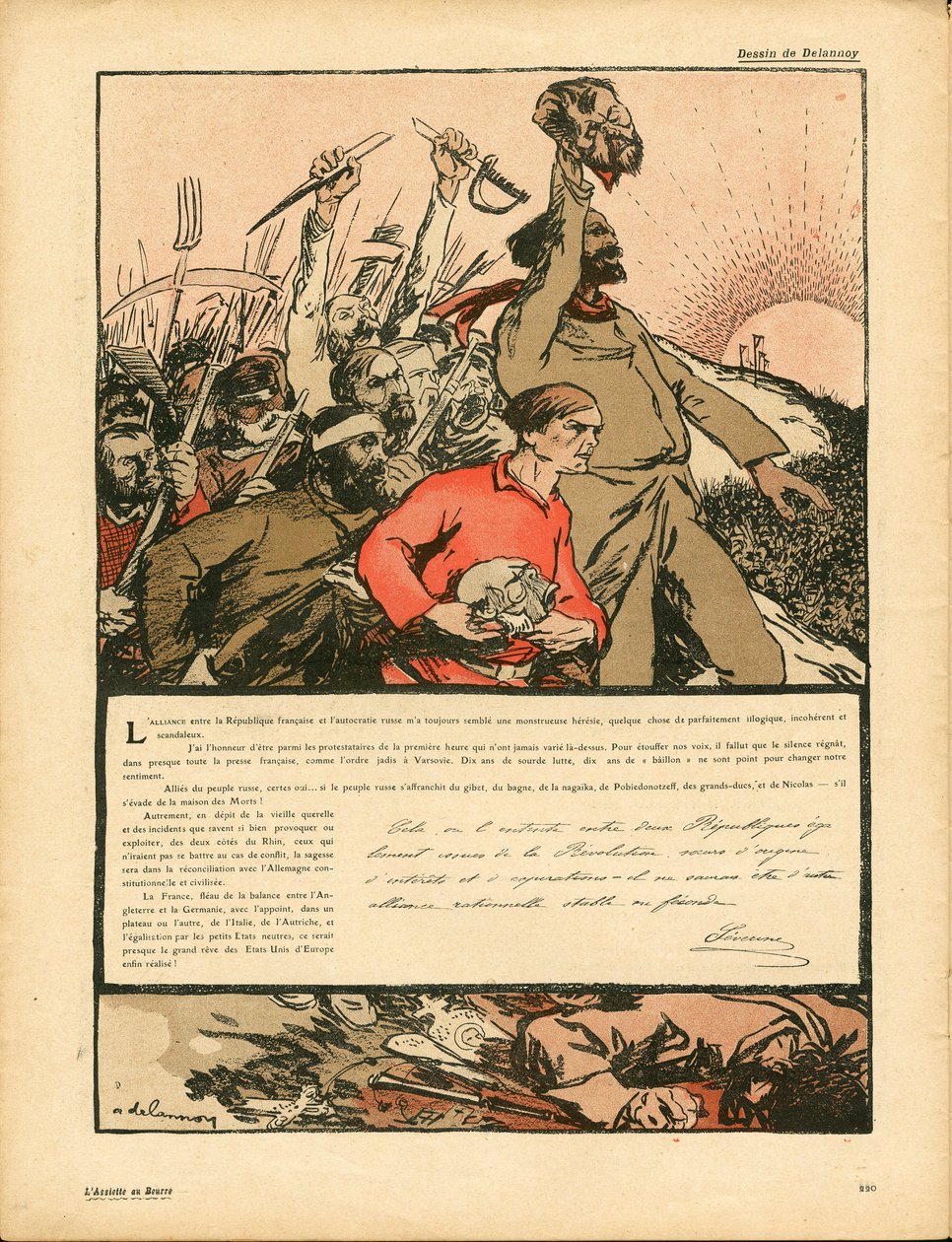 The Butter Plate, nummer 222, Satirical in Colors av Aristide Delannoy