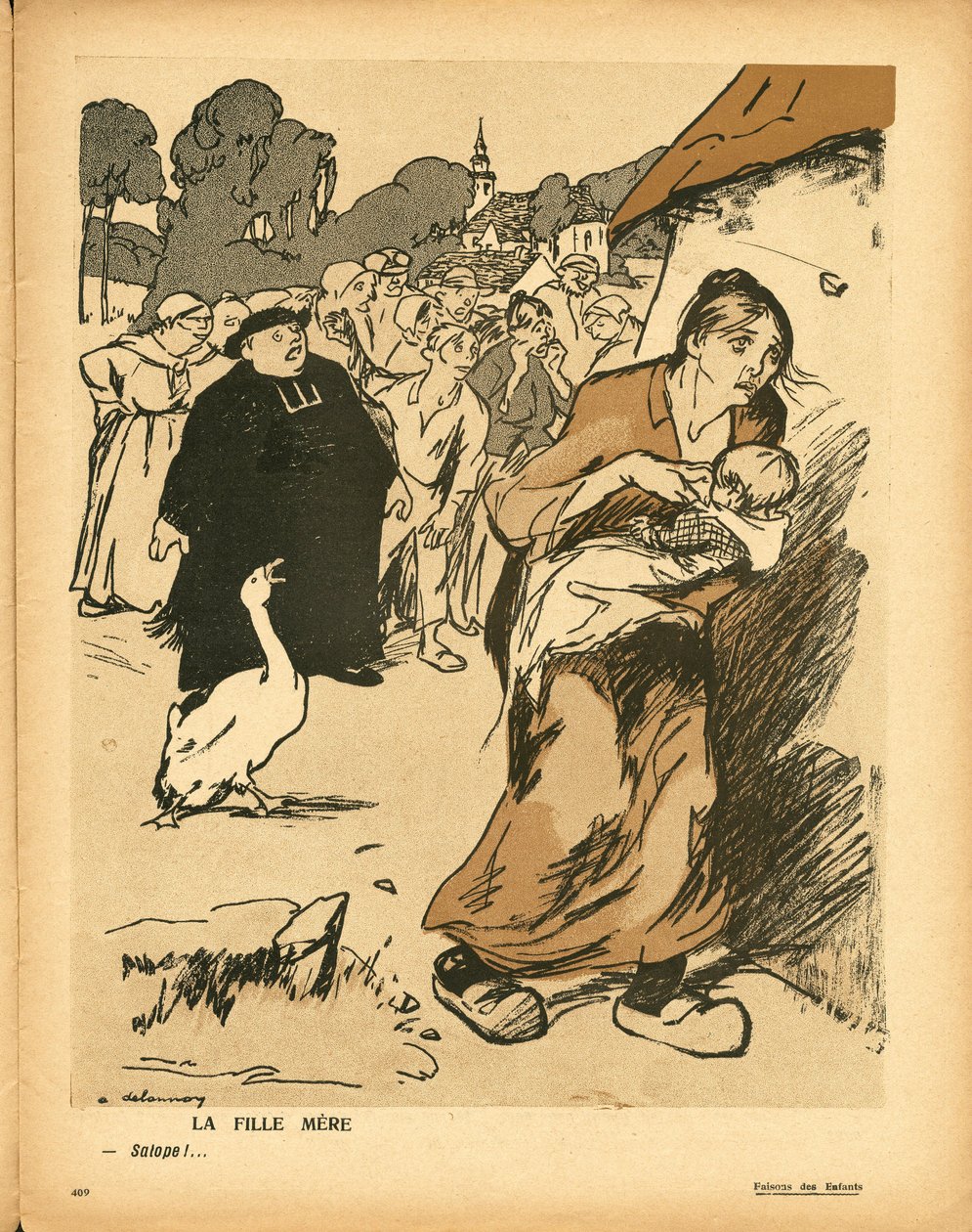 The Butter Plate, nummer 338, Satirical in Colors av Aristide Delannoy