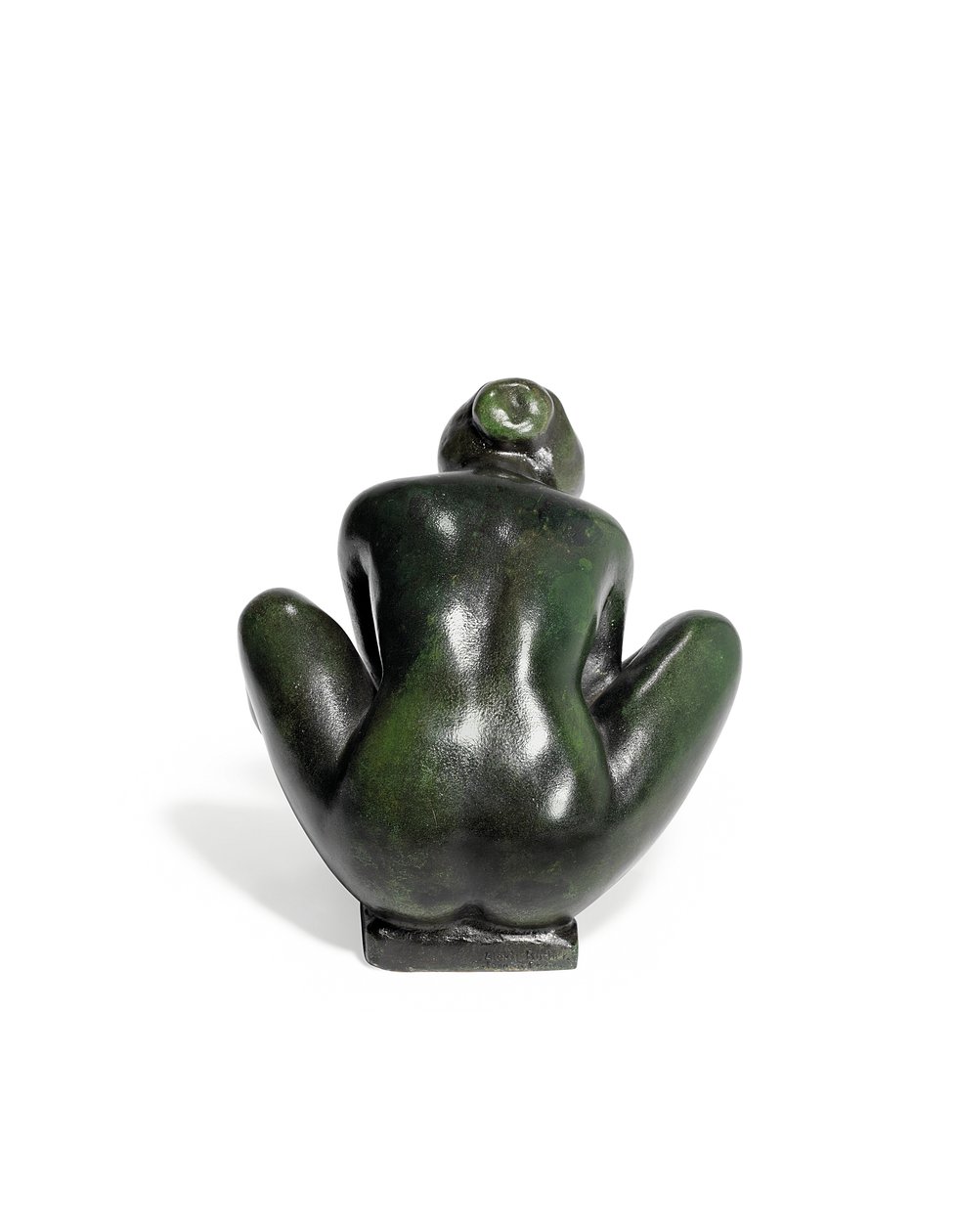 Hukende jente som holder en fot av Aristide Maillol