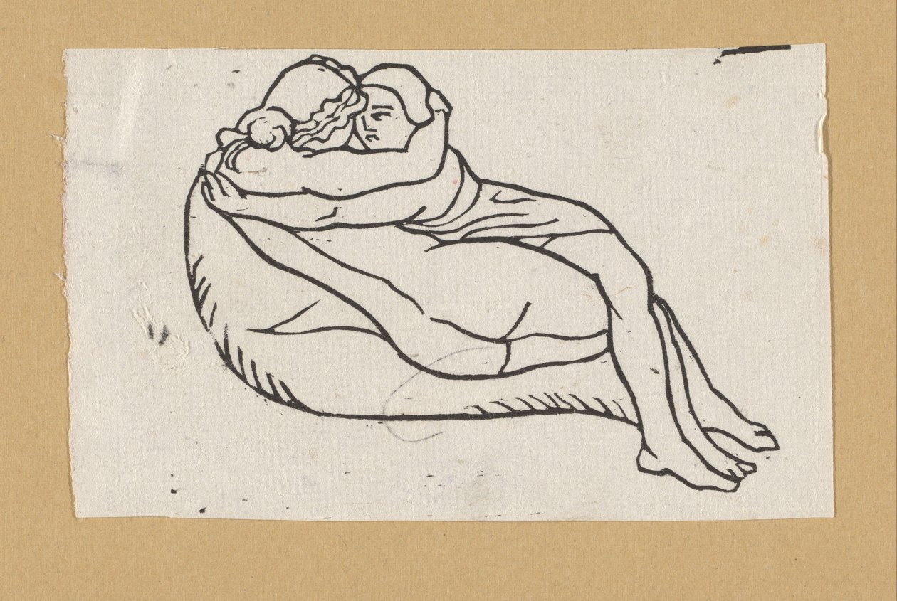 Daphnis und Chloë zusammen liegend av Aristide Maillol