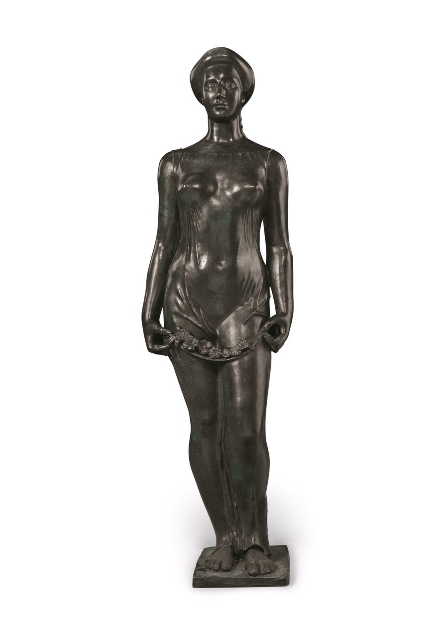 Flore (bronse med svart og grønn patina) av Aristide Maillol