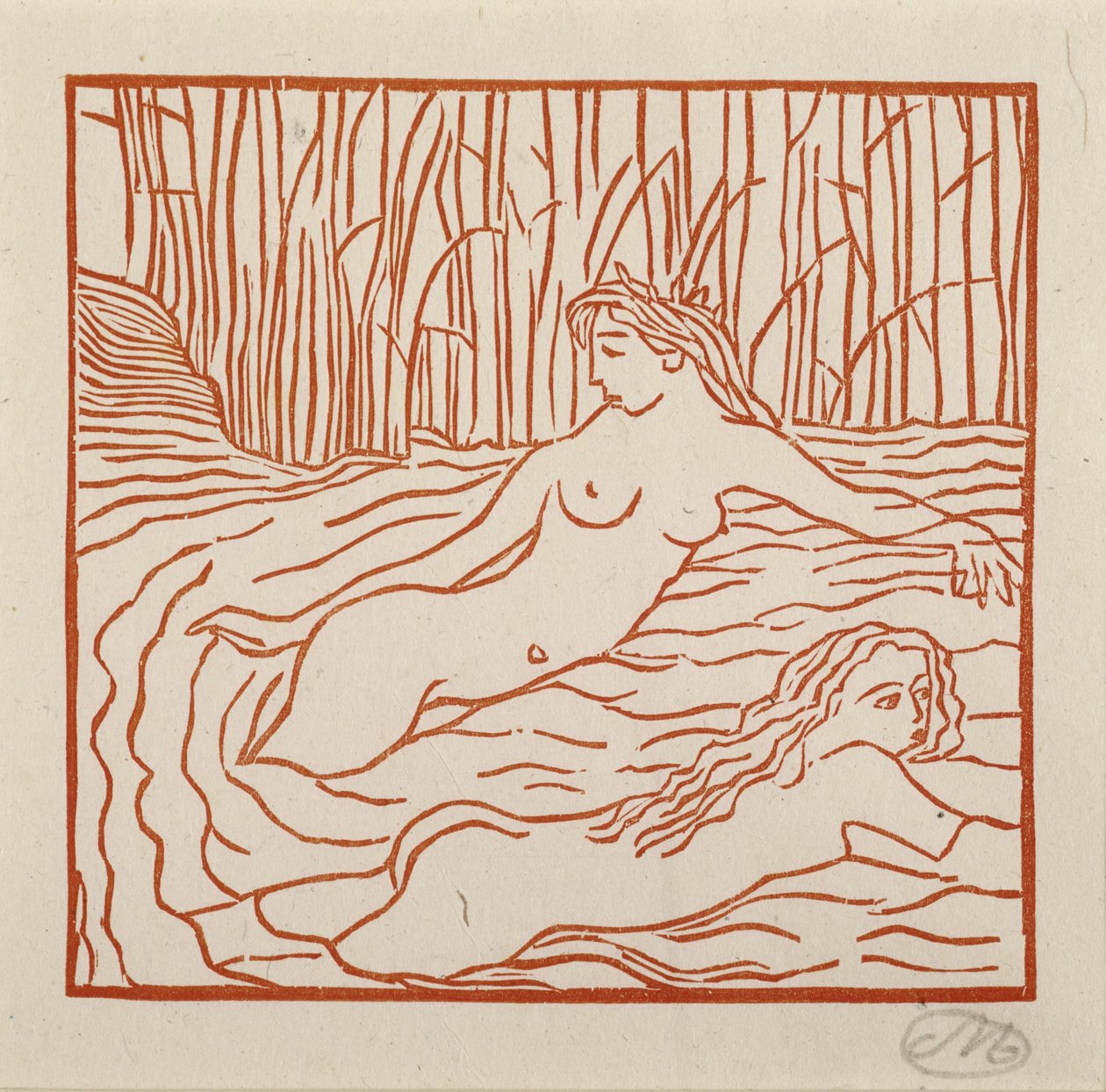 Galatea im Wasser av Aristide Maillol