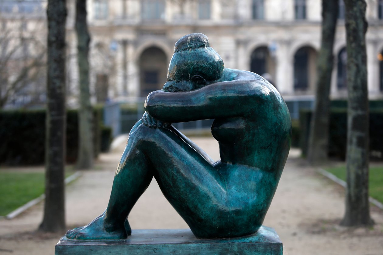 Tuileries Garden, Aristide Maillol, Night, Paris, Frankrike (bilde) av Aristide Maillol