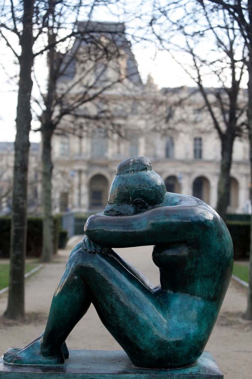 Tuileries Garden, Aristide Maillol, Night, Paris, Frankrike (bilde) av Aristide Maillol
